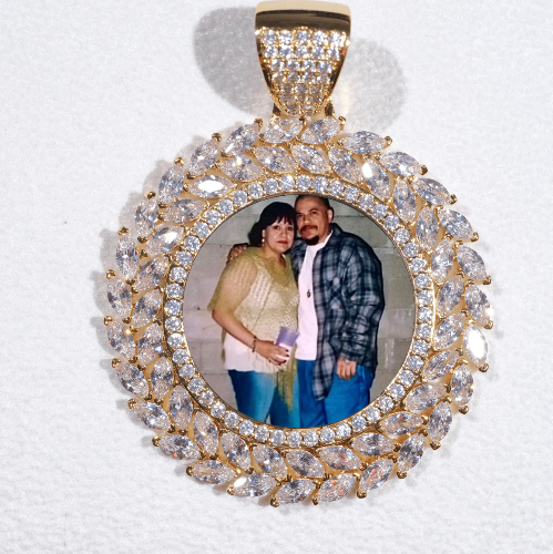 Large 3D Wheat Ear Custom Picture Pendant
