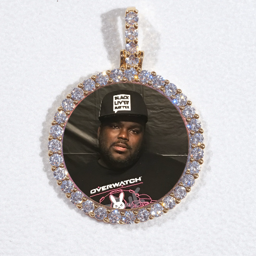 3D CIRCLE CUSTOM PICTURE PENDANT SMALL SIZE