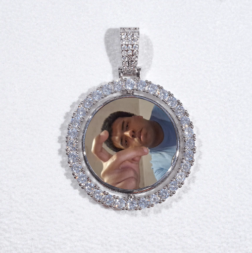 3D Spinning 2-Faced Custom Picture Pendant