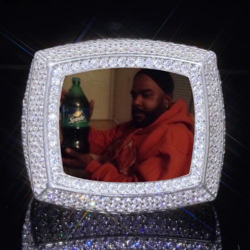 3D CUSTOM PICTURE ICED RING