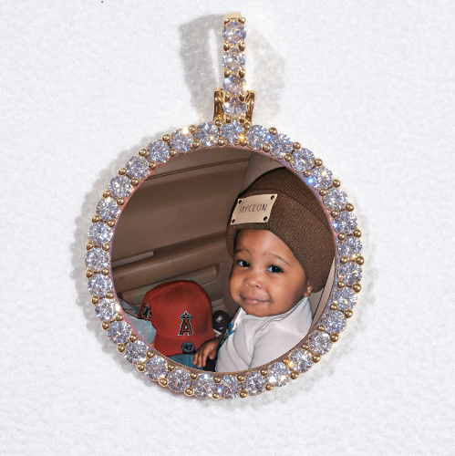 3D CIRCLE CUSTOM PICTURE PENDANT SMALL SIZE