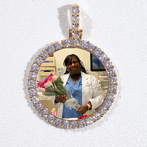 3D CIRCLE CUSTOM PICTURE PENDANT SMALL SIZE