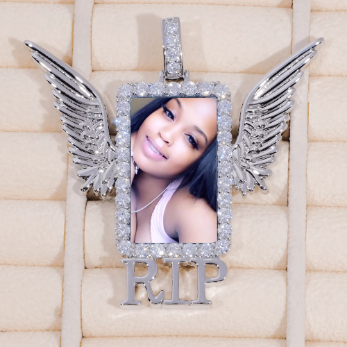RIP WING 3D CUSTOM PICTURE PENDANT