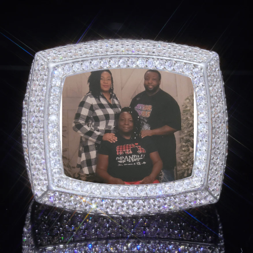 3D CUSTOM PICTURE ICED RING