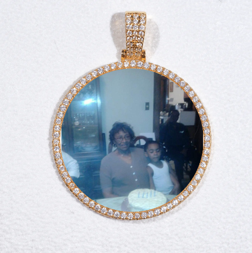 MEDIUM 3D CIRCLE CUSTOM PICTURE PENDANT