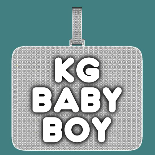 CUSTOM LETTER NECKLACE 3D BIG SQUARE