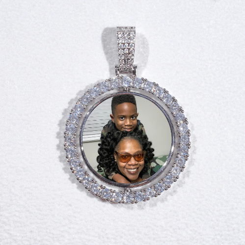 3D Spinning 2-Faced Custom Picture Pendant