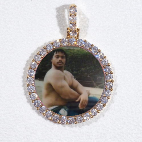 3D CIRCLE CUSTOM PICTURE PENDANT SMALL SIZE