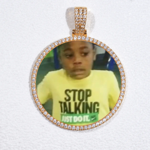 MEDIUM 3D CIRCLE CUSTOM PICTURE PENDANT