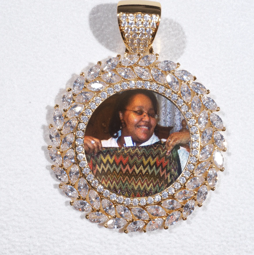 Large 3D Wheat Ear Custom Picture Pendant