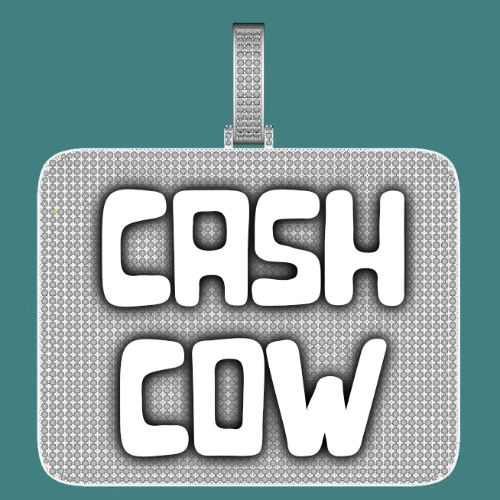 CUSTOM LETTER NECKLACE 3D BIG SQUARE