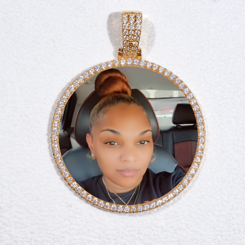MEDIUM 3D CIRCLE CUSTOM PICTURE PENDANT