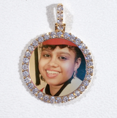 3D CIRCLE CUSTOM PICTURE PENDANT SMALL SIZE