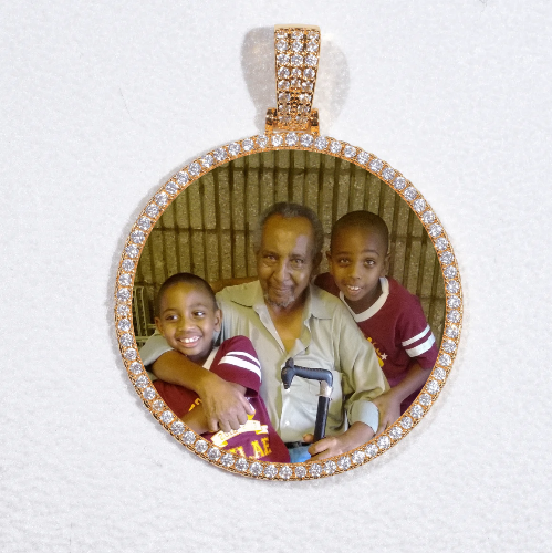 MEDIUM 3D CIRCLE CUSTOM PICTURE PENDANT