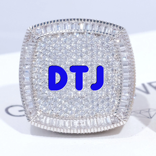 CUSTOM LETTER 3D ICED RING