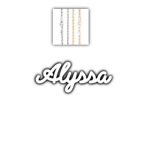 Script Custom Letter Necklace