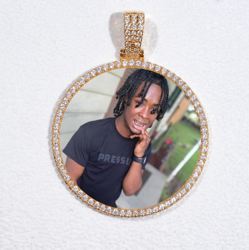 MEDIUM 3D CIRCLE CUSTOM PICTURE PENDANT