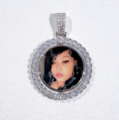 3D Spinning 2-Faced Custom Picture Pendant