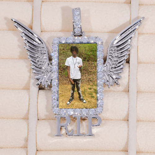 RIP WING 3D CUSTOM PICTURE PENDANT