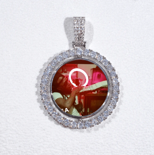 3D Spinning 2-Faced Custom Picture Pendant