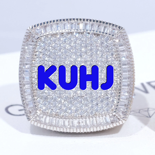CUSTOM LETTER 3D ICED RING