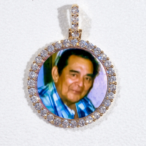 3D CIRCLE CUSTOM PICTURE PENDANT SMALL SIZE