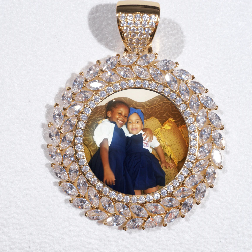 Large 3D Wheat Ear Custom Picture Pendant