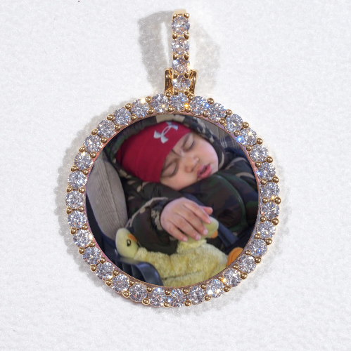 3D CIRCLE CUSTOM PICTURE PENDANT SMALL SIZE
