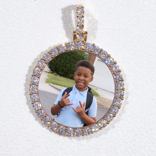 3D CIRCLE CUSTOM PICTURE PENDANT SMALL SIZE