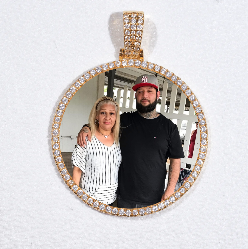 MEDIUM 3D CIRCLE CUSTOM PICTURE PENDANT