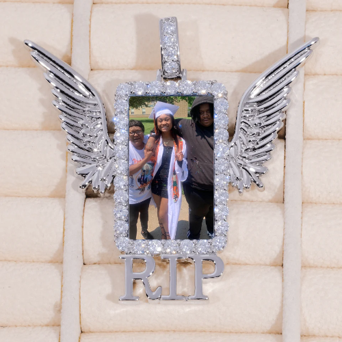 RIP WING 3D CUSTOM PICTURE PENDANT