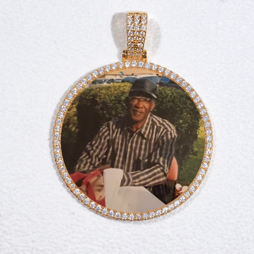 MEDIUM 3D CIRCLE CUSTOM PICTURE PENDANT