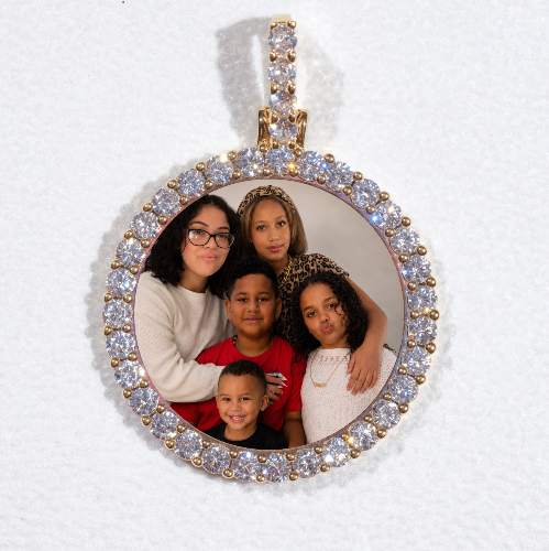 3D CIRCLE CUSTOM PICTURE PENDANT SMALL SIZE