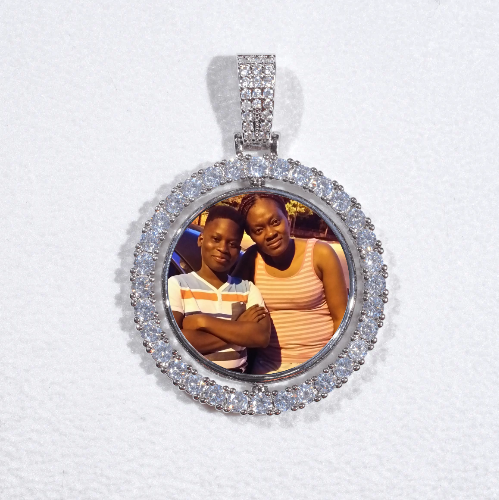 3D Spinning 2-Faced Custom Picture Pendant