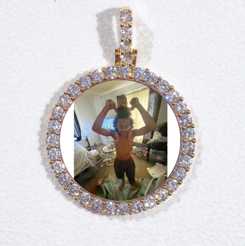 3D CIRCLE CUSTOM PICTURE PENDANT SMALL SIZE