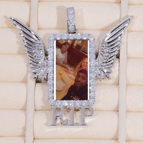 RIP WING 3D CUSTOM PICTURE PENDANT