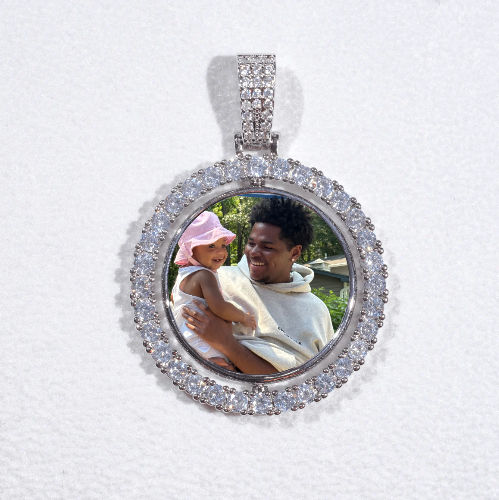 3D Spinning 2-Faced Custom Picture Pendant