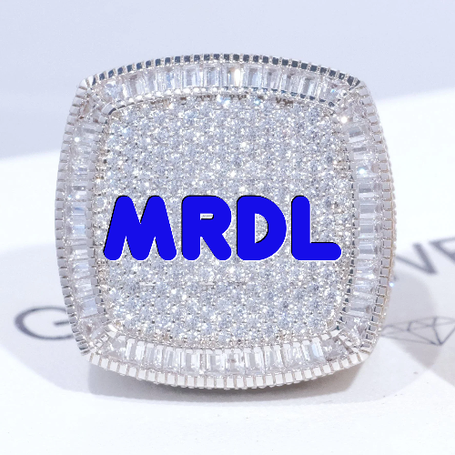 CUSTOM LETTER 3D ICED RING