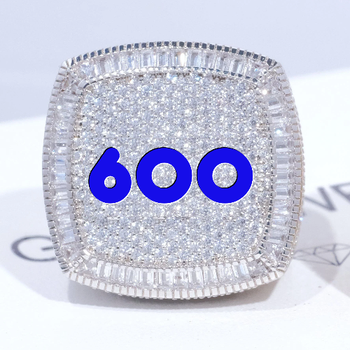 CUSTOM LETTER 3D ICED RING