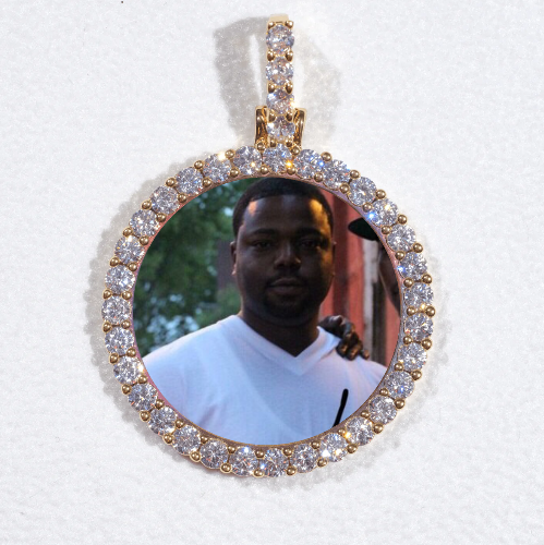 3D CIRCLE CUSTOM PICTURE PENDANT SMALL SIZE