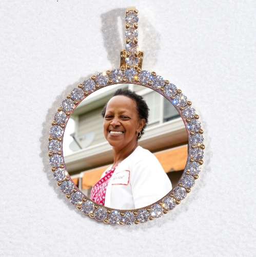 3D CIRCLE CUSTOM PICTURE PENDANT SMALL SIZE