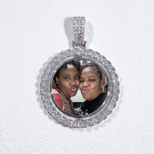 3D Spinning 2-Faced Custom Picture Pendant