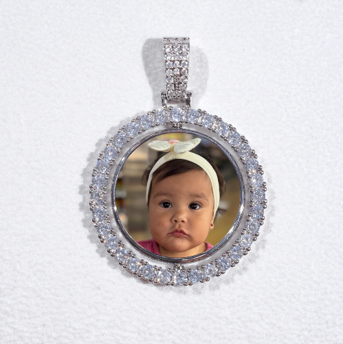 3D Spinning 2-Faced Custom Picture Pendant