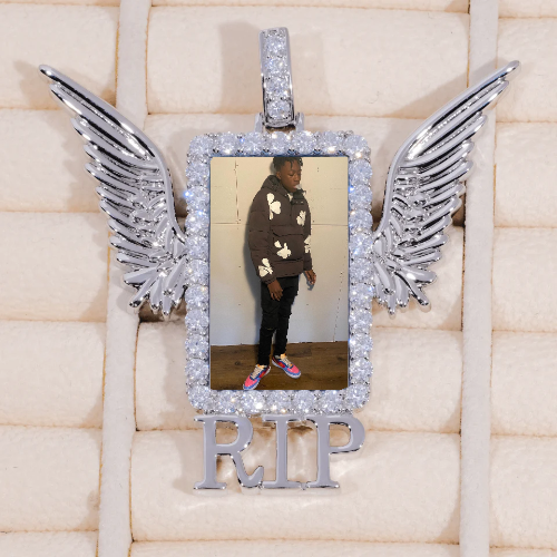 RIP WING 3D CUSTOM PICTURE PENDANT