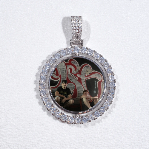 3D Spinning 2-Faced Custom Picture Pendant
