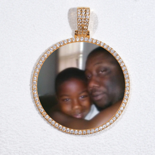 MEDIUM 3D CIRCLE CUSTOM PICTURE PENDANT