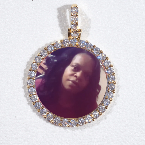 3D CIRCLE CUSTOM PICTURE PENDANT SMALL SIZE