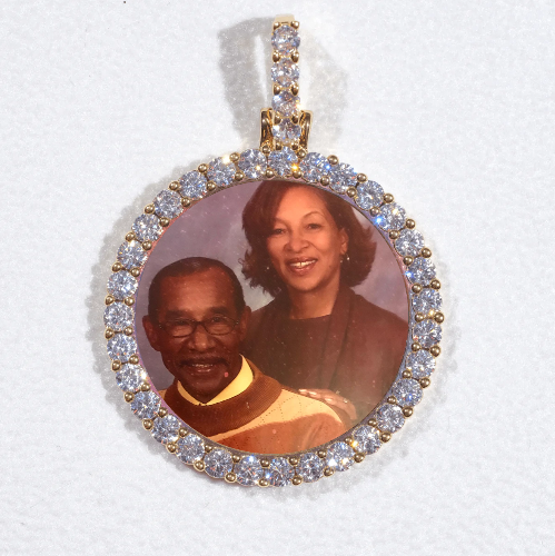 3D CIRCLE CUSTOM PICTURE PENDANT SMALL SIZE