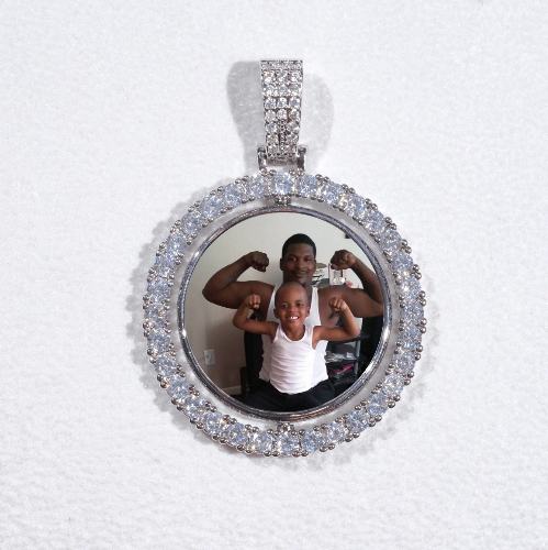 3D Spinning 2-Faced Custom Picture Pendant