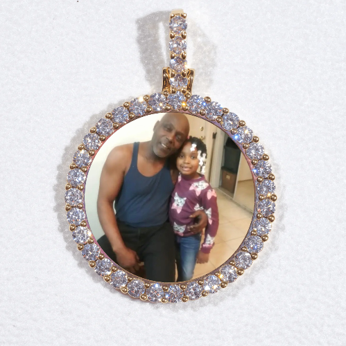 3D CIRCLE CUSTOM PICTURE PENDANT SMALL SIZE